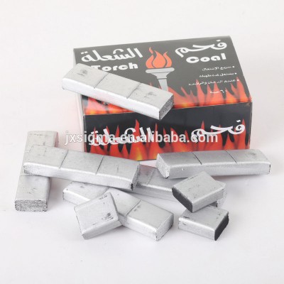 Factory directly Natural arab smoke free Ashless Silver White torch shisha charcoal